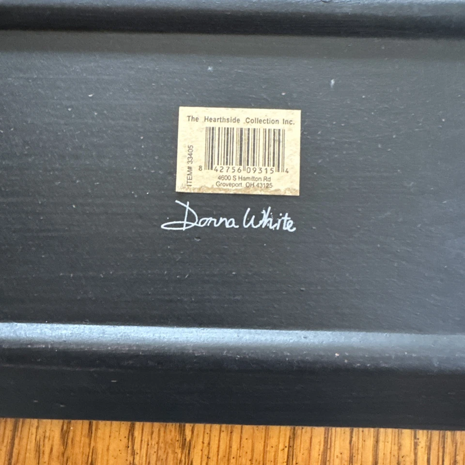 Donna White 10-1/4”Rectangle Tray Camp Out Camping In The Forest Made Of Resin - Image 4 of 4