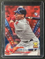 RAFAEL DEVERS 2018 TOPPS #18 ROOKIE INDEPENDENCE DAY RC 57/76 RED SOX *READ*