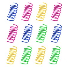JCSHIMO Cat Spring Toys 80 Pack, Colorful Plastic Coils Cat Kitten Spiral Spr...