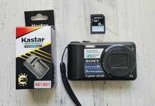 Sony Cyber-Shot DSC-H55 14.1MP Black Digital Camera W/ NEW Battery  Charger SD