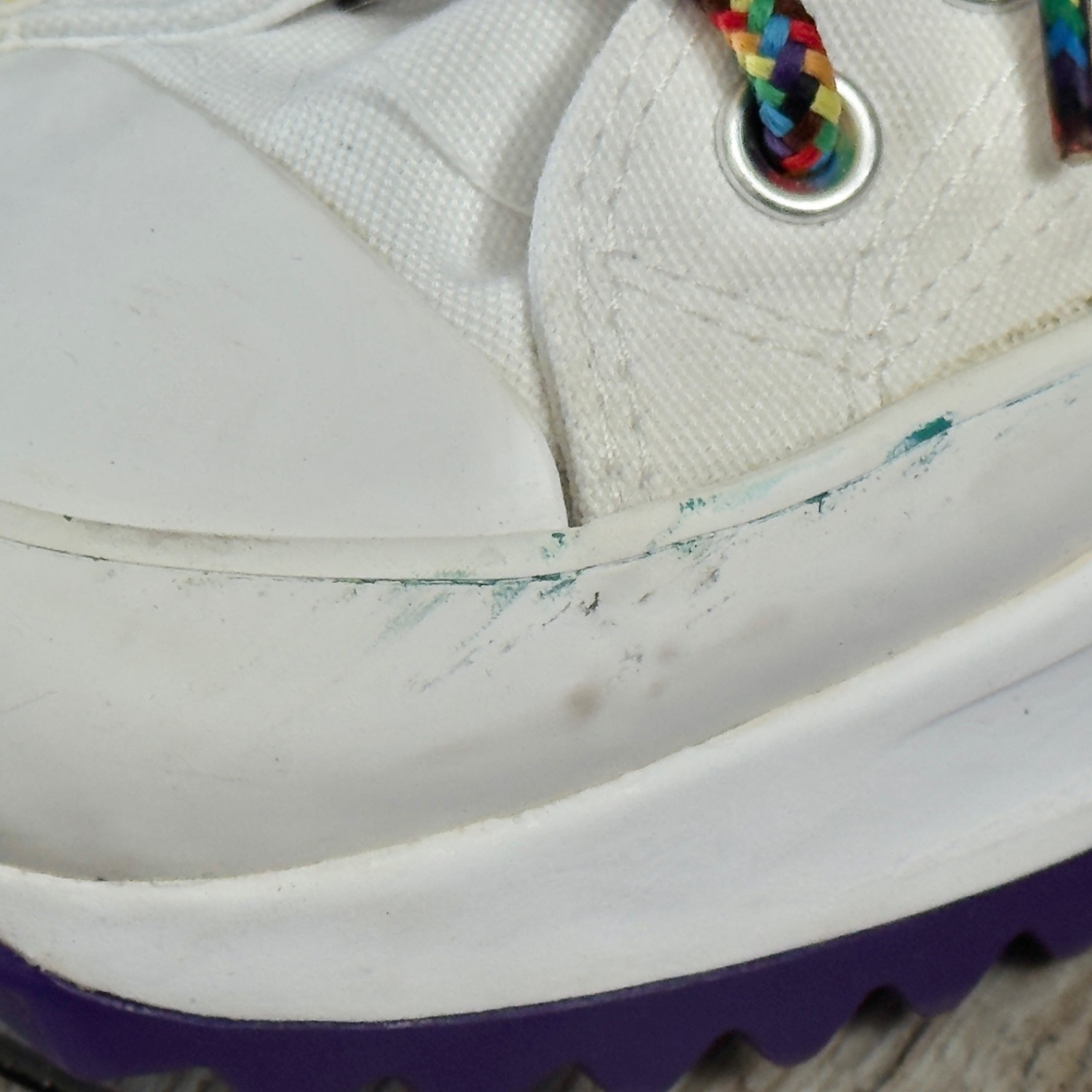 Converse Run Star Hike Hi Mens US 9.5 Womens 11 170824C White Rainbow Pride Read thumbnail 8