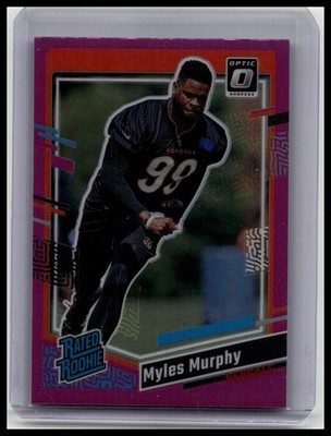 2023 Donruss #320 Myles Murphy Optic Rated Rookie Preview Pink Prizm