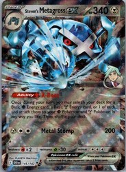 Steven's Metagross ex 145/182 Destined Rivals Double Rare Holo