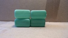 4 Unbranded Plastic Toy Square Hay Bales 1.5L X1w Green