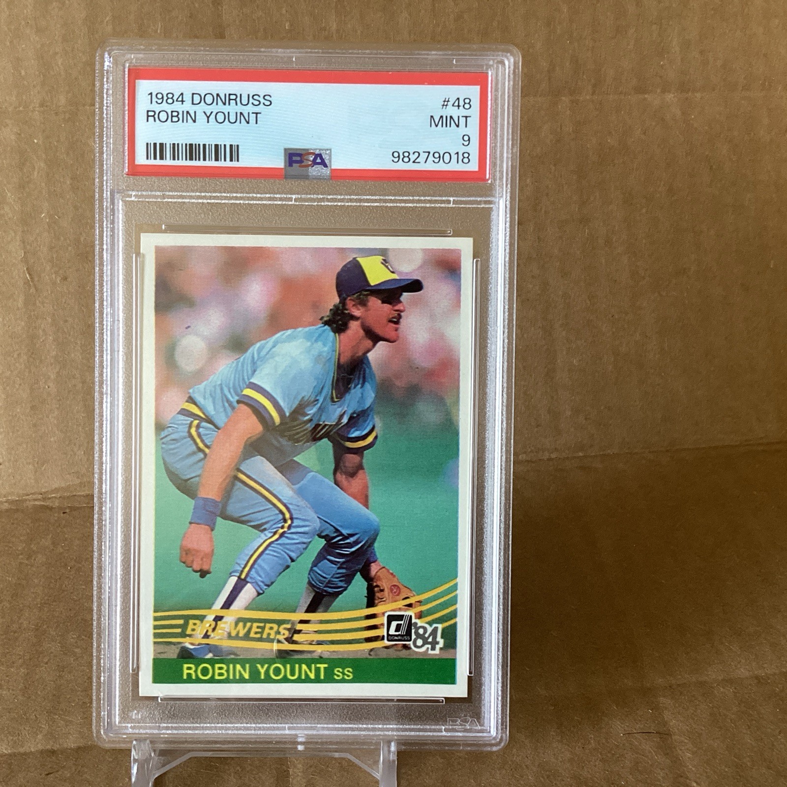 1984 Donruss Robin Yount #48 PSA 9 MINT