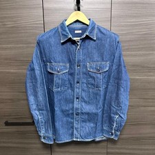 KAPITAL Denim Work Shirt Size 2 Medium Blue Made In Japan  