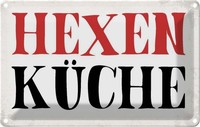 Blechschild 12X18 Cm Hexen KüChe Kochen Essen Deko Geschenk Metall Schild