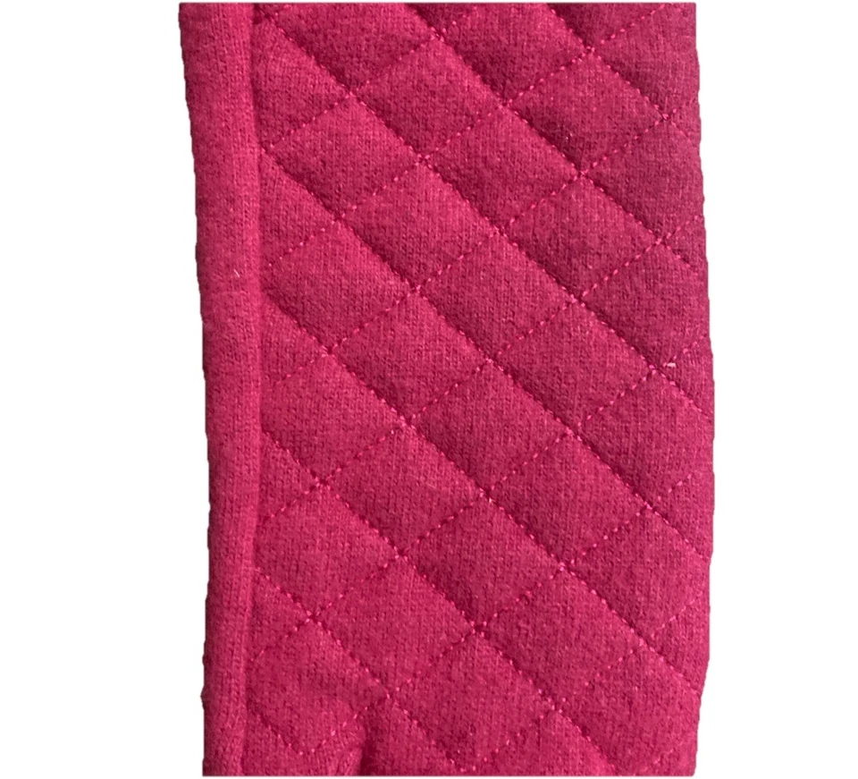 Luvas femininas Talbots acolchoadas rosa grande eco toque compatível com iPhone - Imagem 3 de 4