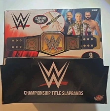 WWE Wow Stuff Championship Title Slap Bands Display Case Box