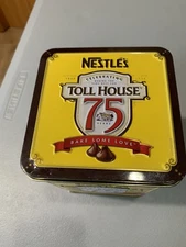 Nestle Toll House 75th Anniversary Limited Metal Canister Cookie Tin VTG
