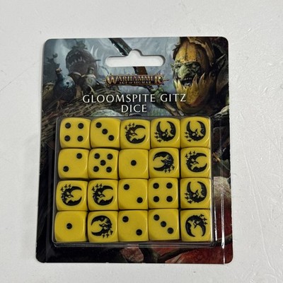 Warhammer AoS Gloomspite Gitz Dice Set New  Die 20x16mm Gaming Game- MOC