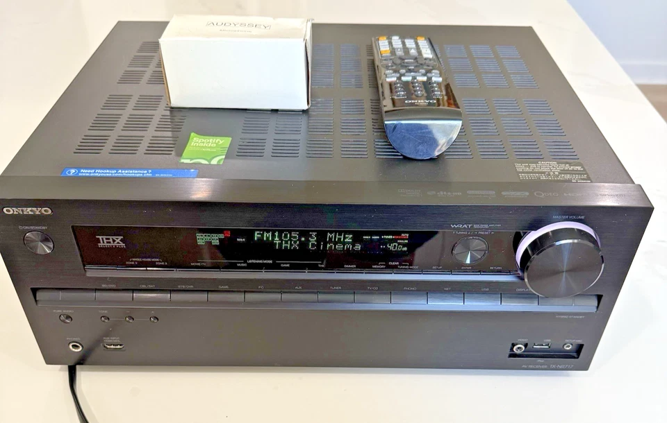 Onkyo TX-NR717 7.2 Channel AV Receiver Home Theatre Stereo Receiver with Box EUC - Image 2 of 4
