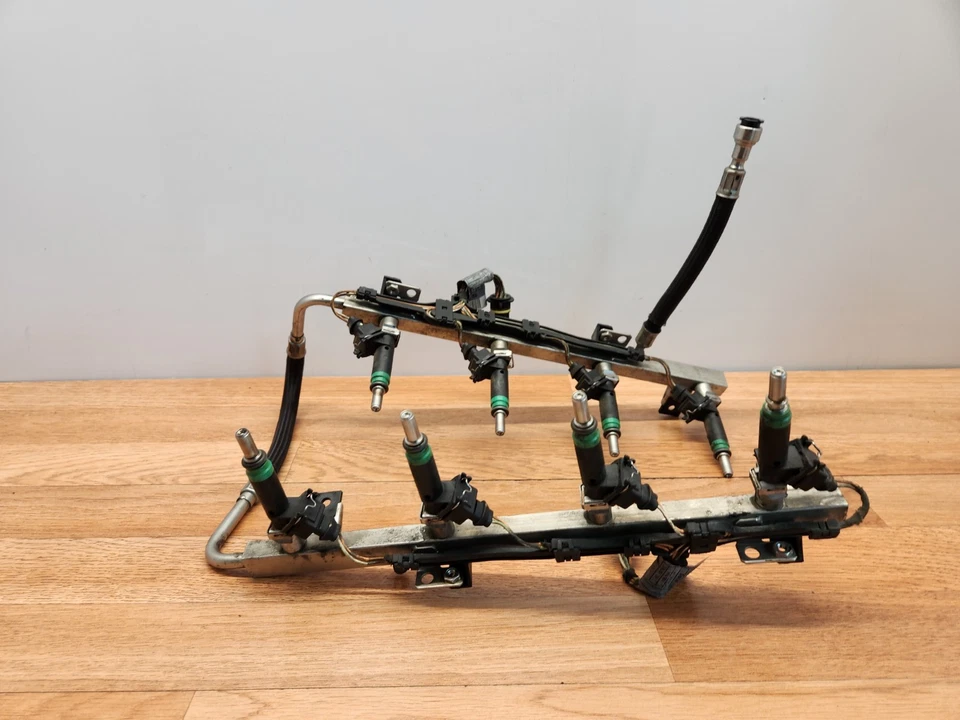 ✅ 04-06 OEM BMW E53 X5 motor N62 tubo de trilho de injeção de combustível com conjunto de injetores - Imagem 3 de 4