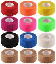 12 Pack 1" x 5 Yards Self Adhesive Elastic Bandage Wrap Stretch Self-Adherent...