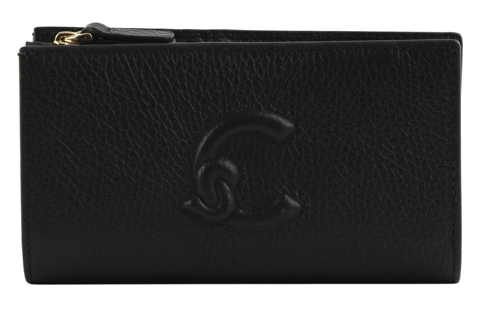 COCCINELLE porte-monnaie Dulse Soft Wallet Noir - Photo 4/4