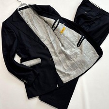 Loro Piana Casual Suit Set Dark Navy Stripe Floral Lining Size S/M