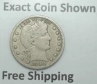 1900 Barber Quarter 90% Silver Very Nice Quality Mid Grade Free Shipping