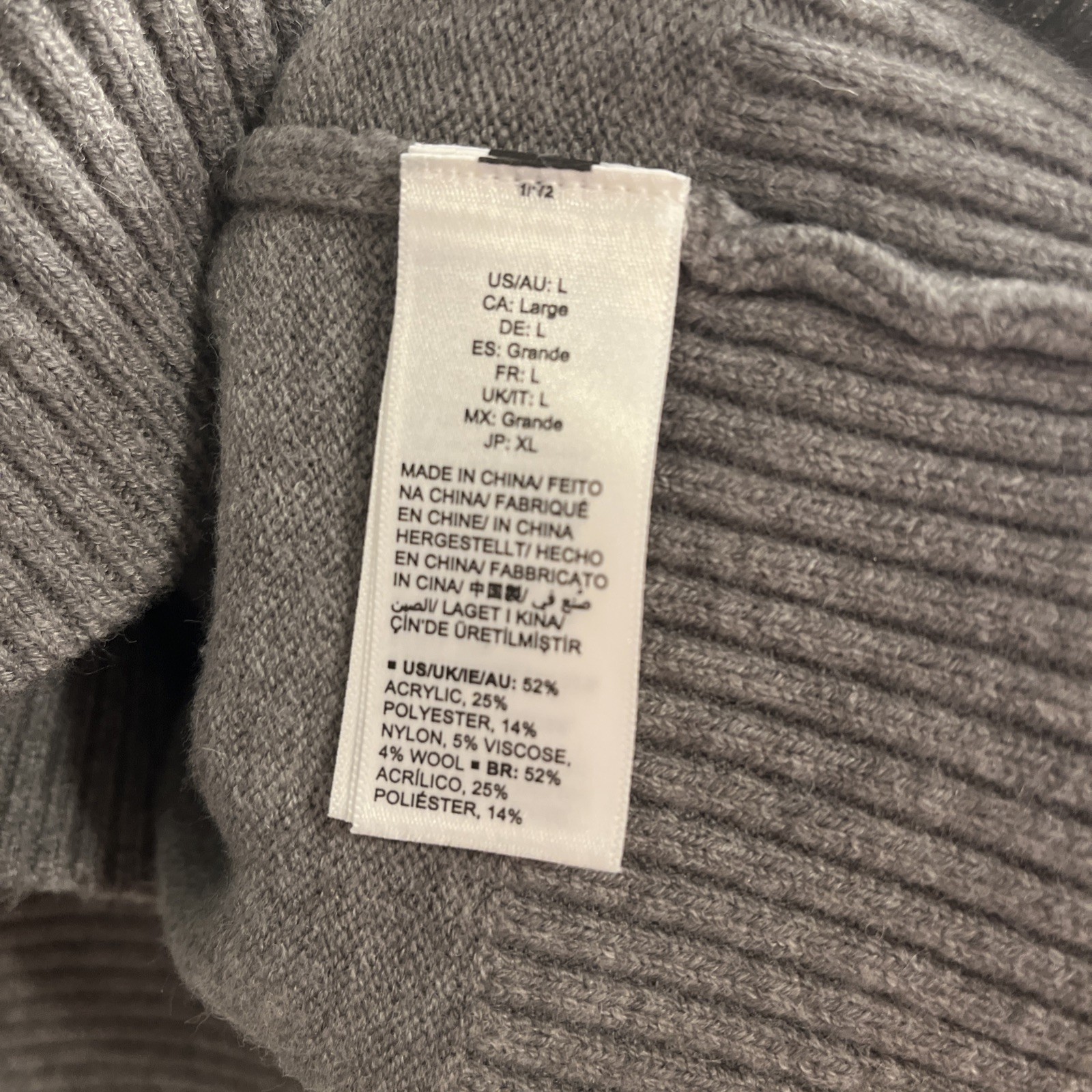 Amazon The Drop Half Zip Pullover Gray Sweater Lo… - image 4