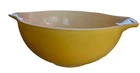 VTG Yellow PYREX 443 Cinderella 2 1/2 Qt Nesting Mixing Bowl Town/Country CHIP