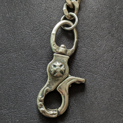Solid brass Stainless steel Wallet chain Vintage finish Handmade