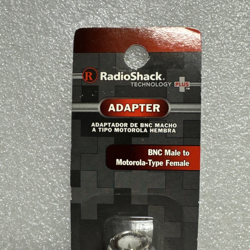 Radio Shack BNC Male Plug to Motorola-Type Female Jack RF Adapter, 278-0117. New - Image 2 of 4