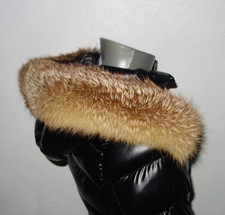 Rotfuchs Pelz Kapuze Kragen Echt Fell Besatz für Jacke Parka Mantel Fuchs Schal