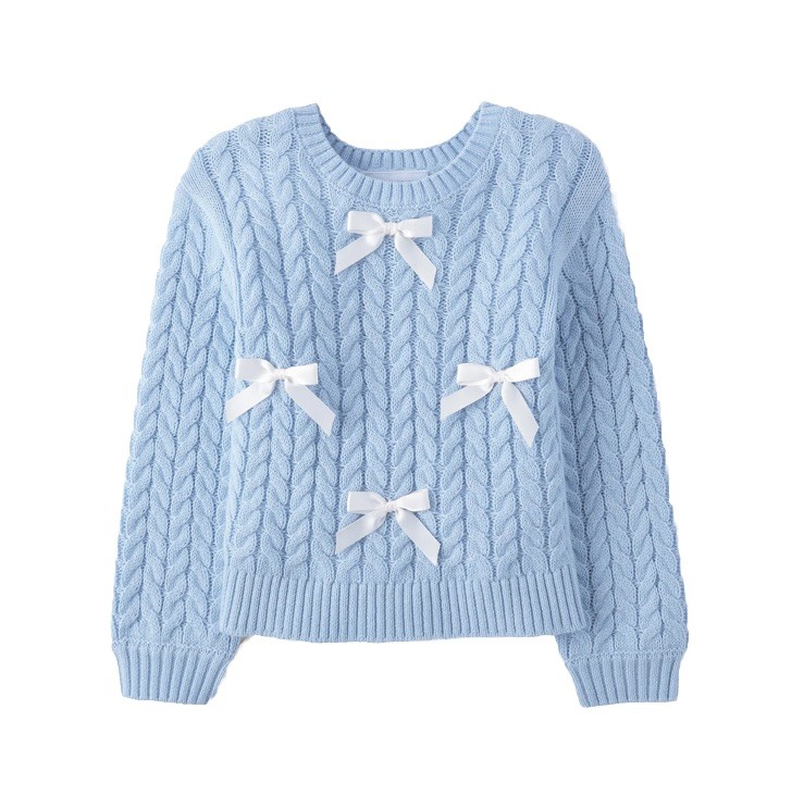 The Children’s Place Girls LT Blue Cable Knit Sweater Size 5T NWT
