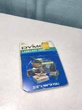 Vintage Dymo Labeling Tape 3/8" x 144  NEW Red 4 Yards