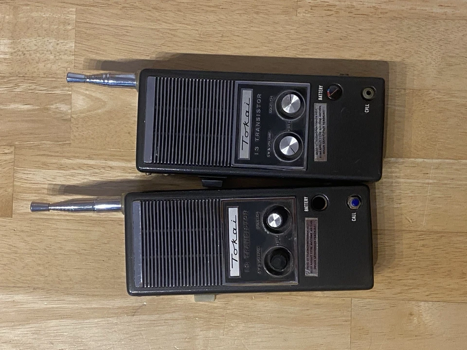 Tokai Vintage 13 Transistor Walkie Talkies TC-I603G 2 Stk. RAR Funkgeräte