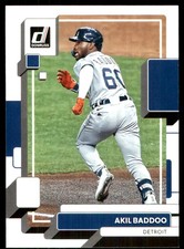 Akil Baddoo 2022 Donruss #161 Detroit Tigers MLB READ FREE SHIPPING AutographDen
