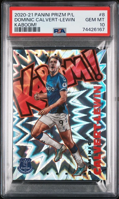 2020-21 Panini Prizm Premier League #8 Dominic Calvert - Lewin Kaboom! PSA 10