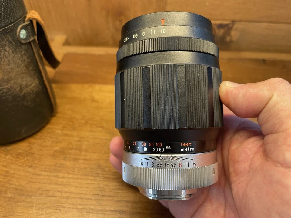 *Montaje Konica F: casi como nuevo con estuche* Lente Hexanon 135 mm F/3,5 para F FS FP FM/JP Foto 2 de 4