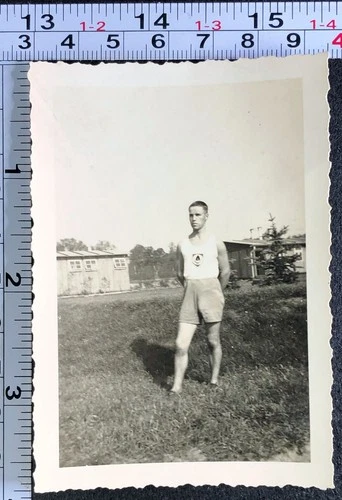 Germany WW2 Reich Labour Service Para-Military Exercise BW Photo Snapshot #3