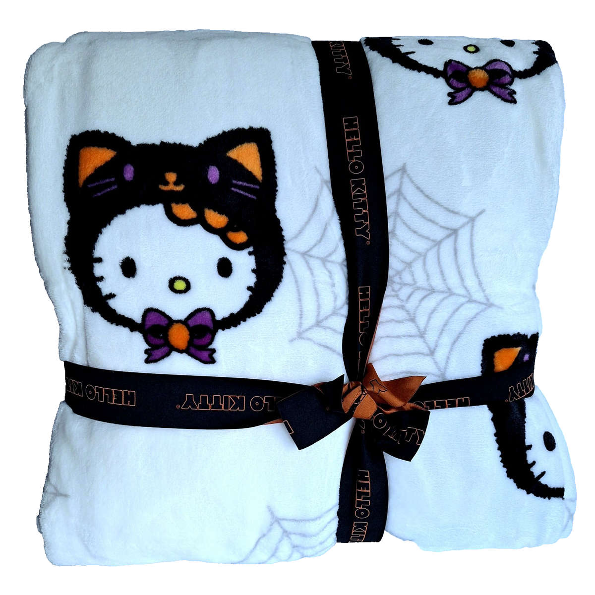 Hello Kitty Halloween Cat Costume Spiderweb 60 x 90
