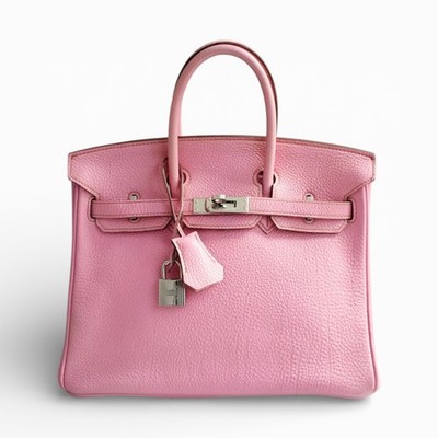 Hermès Birkin 25 5P Bubblegum Pink Togo Leather Palladium Hardware N Stamp