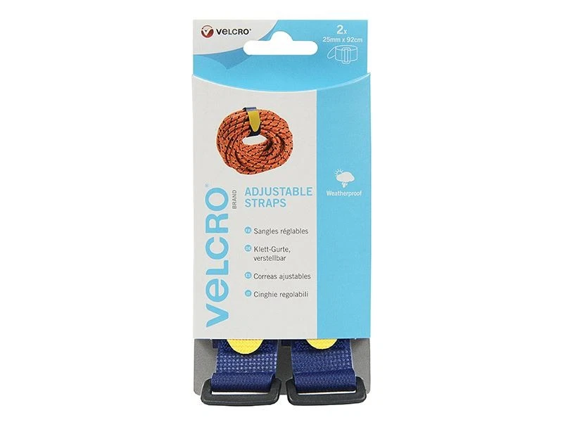 VELCRO® Brand - Tali Adjustable VELCRO® Brand (2) 25mm x 92cm Biru - Image 2 of 2