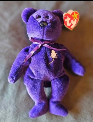  1997 Princess Diana Bear  Ty Beanie Baby | Retired | PE Pellets