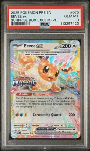 PSA 10 Eevee ex - (Prismatic Evolutions Stamp) 075/131