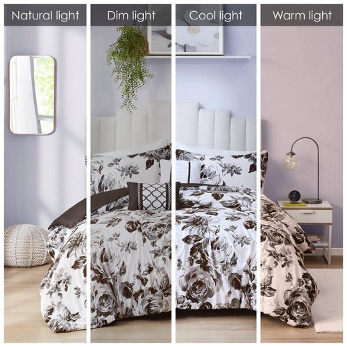 Intelligent Design Comforter Set 5-Piece King/Cal King Floral Hypoallergenic - Picture 9 of 9