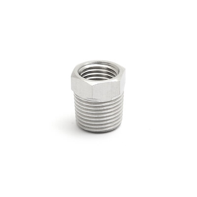 Produktbild von 2x Reduzieradapter 3/8 NPT Außen Auf 3/8 G Innen – 304 Edelstahl, Für Hydraulik, Pneumatik & Druckmessgeräte, Inkl. Dichtband