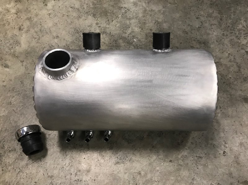 Harley Davidson Finned oil tank (raw finish) - USA MADE - FREE