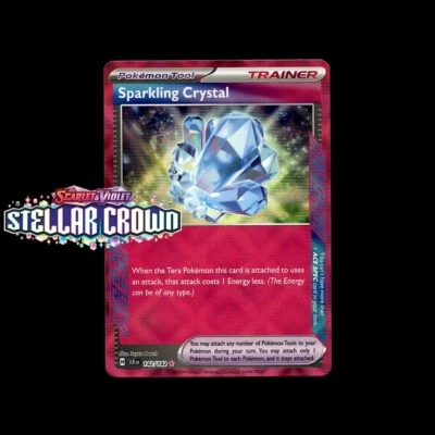 sparkling crystal pokemon card value - 142/142 Stellar Crown ACE SPEC Pokmon Tool Rarity 2024 Pokemon SCR EN #142