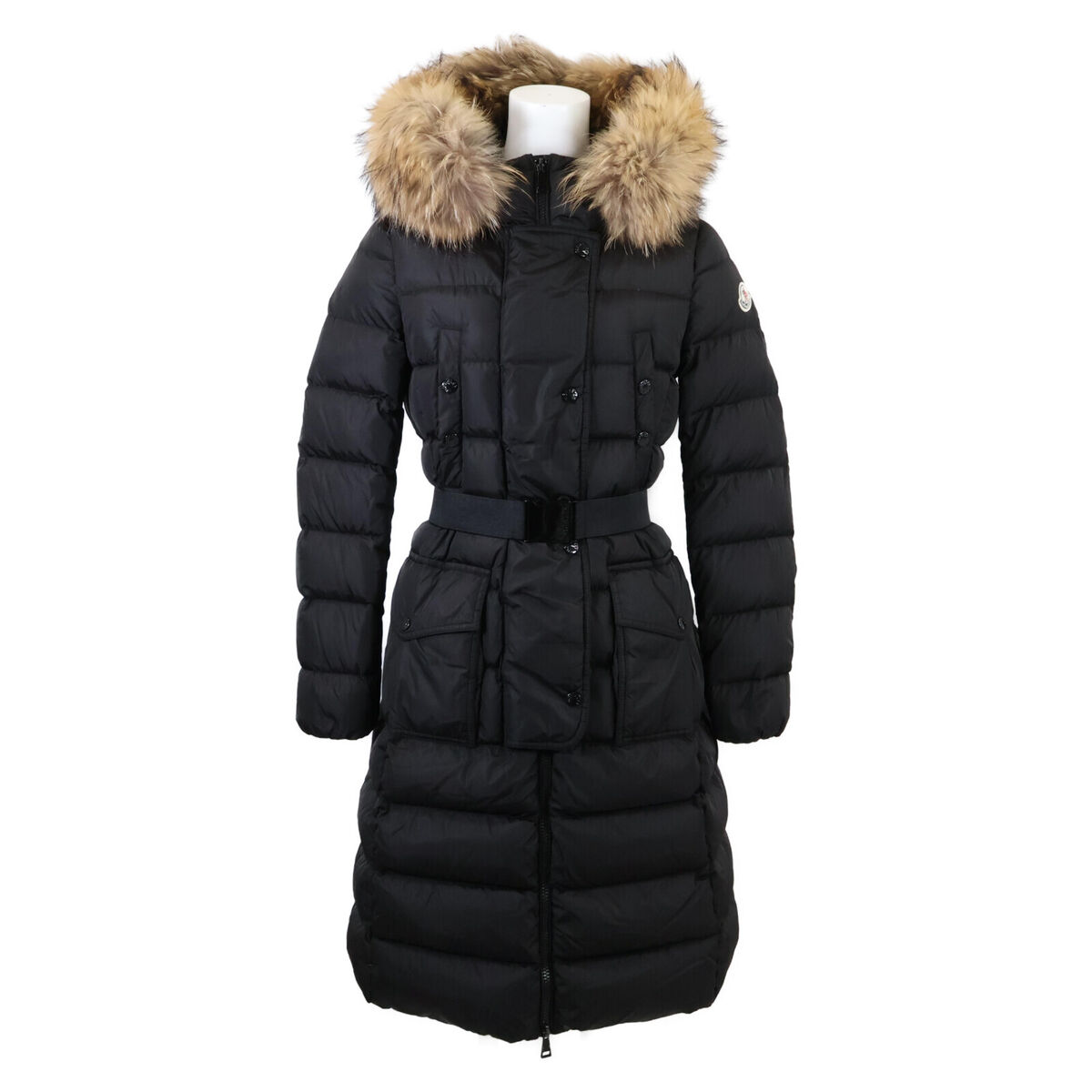 MONCLER KHLOE fur hooded down jacket coat 00 black | eBay MONCLER KHLOE fur hooded down jacket coat 00 black | eBay