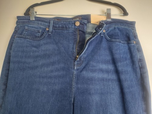NYDJ Womens Blue Lift Tuck Technology Sheri Slim Jeans Size 18 - Picture 4 of 11