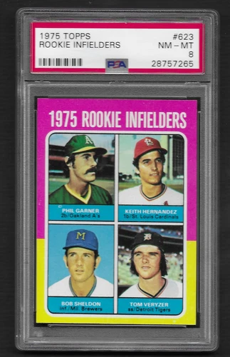 Keith Hernandez 1975 Topps Rookie Infielders #623 PSA 8