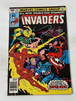 Invaders 41 NEWSSTAND Final Issue Marvel Comics Double Sized Bronze Age 1979