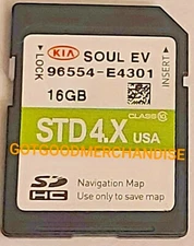 2015 2016 KIA SOUL EV NAVIGATION SYSTEM MAP SD CARD ,GPS UPDATE 96554-E4301