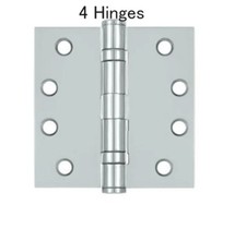 Deltana Commercial 4" X 4" Square Corner Ball Bearing Mortise 2 sets 4 total
