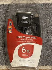 USB 25 Pin Parallel Printer Connector Adapter Cord Cable