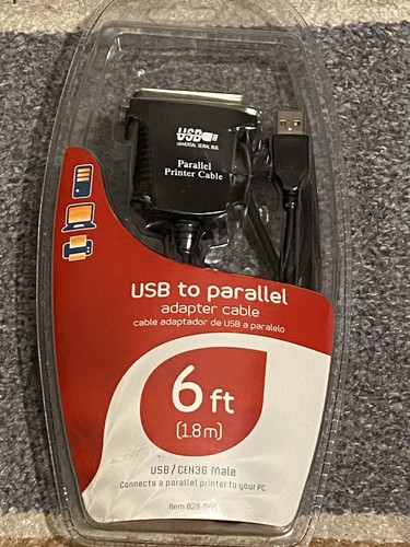 USB 25 Pin Parallel Printer Connector Adapter Cable
